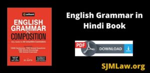 English Grammar in Hindi Book PDF