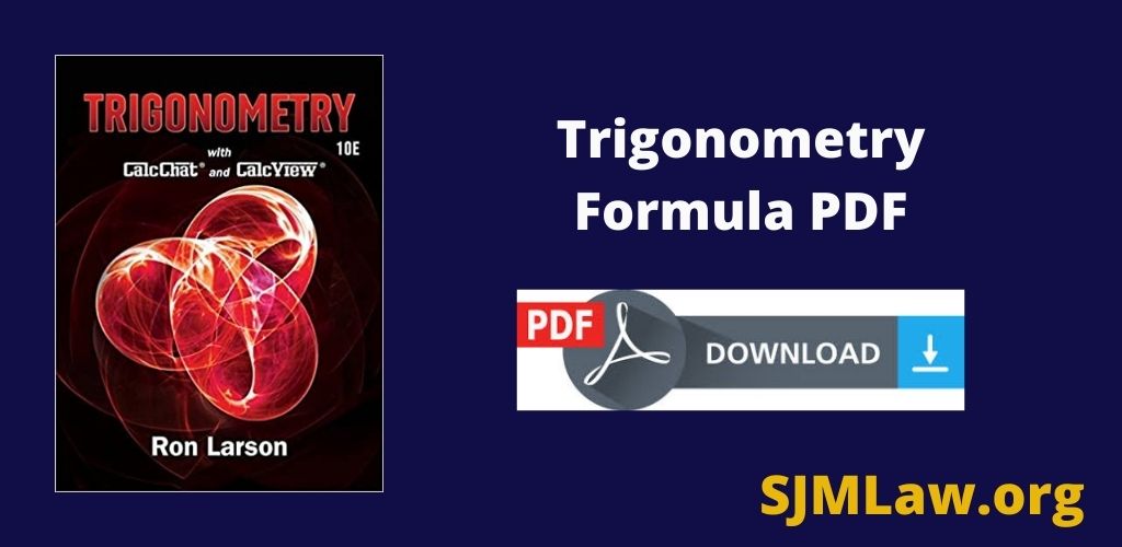 Trigonometry Formula PDF