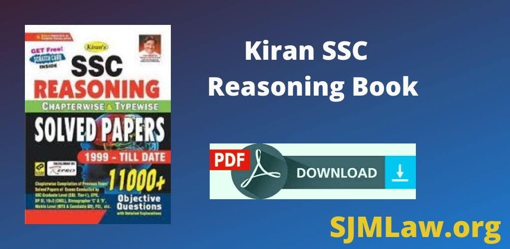 Details of Kiran SSC Reasoning Book PDF