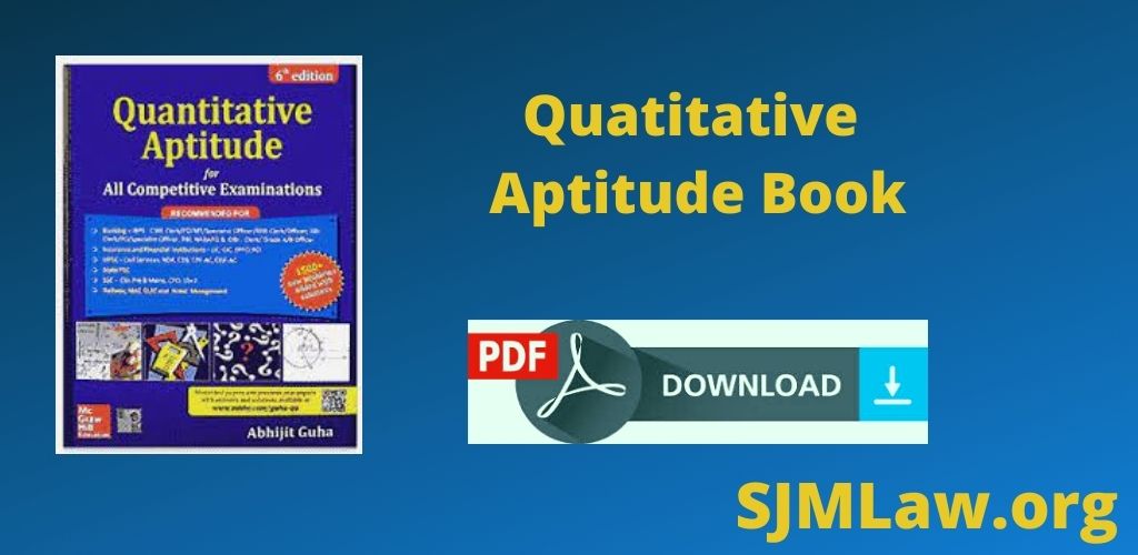 Quatitative Aptitude Book PDF Download Free