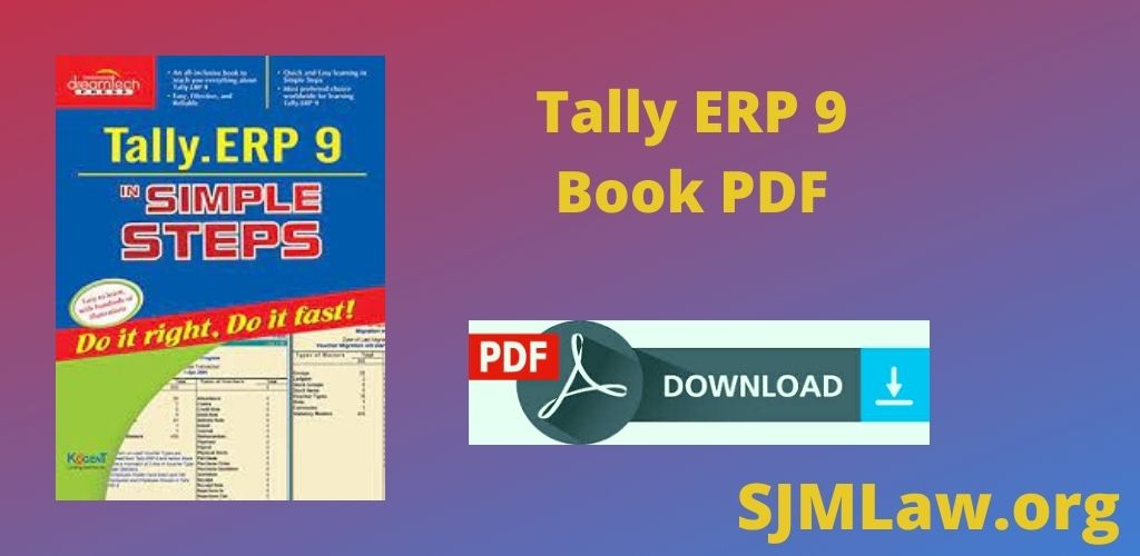 Tally ERP 9 Book PDF Download free