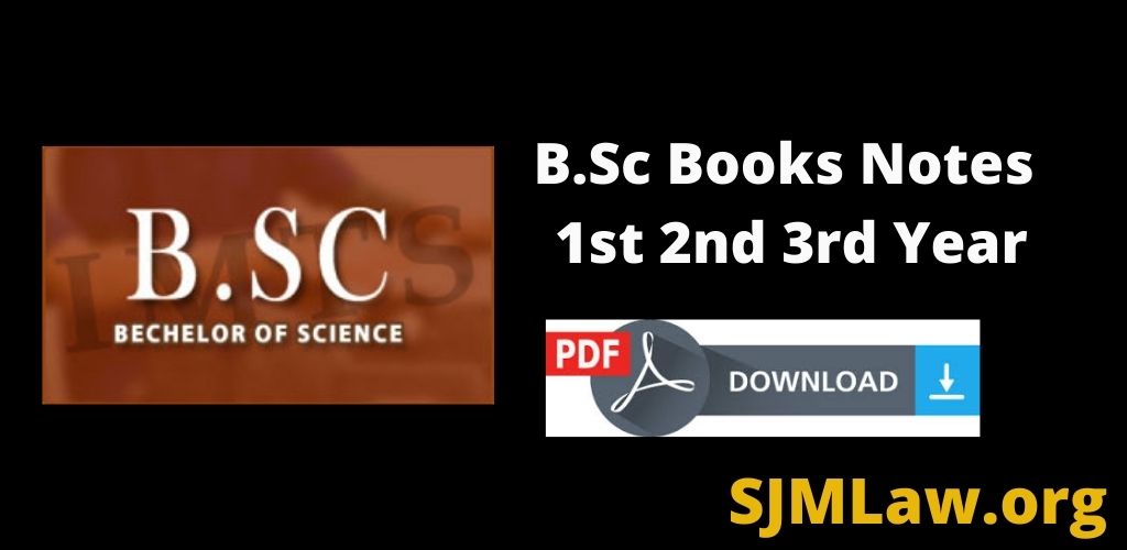 B.Sc Books Notes All PDF Download 1st 2nd 3rd Year