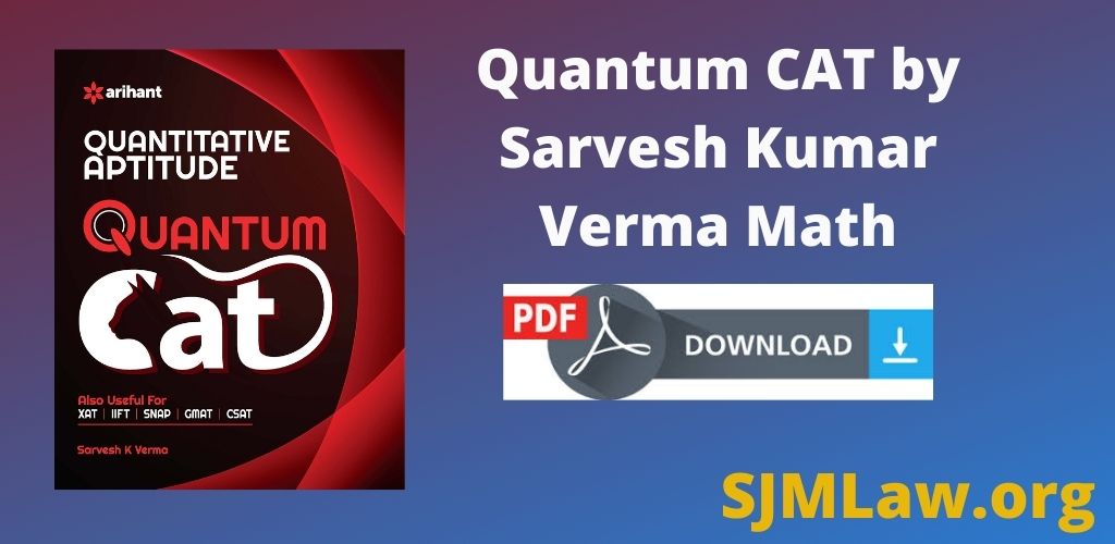 Quantum CAT by Sarvesh Kumar Verma PDF Download Free