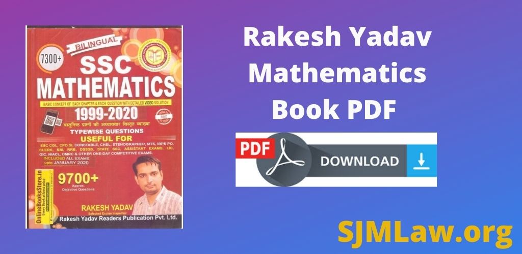 Rakesh Yadav Mathematics Book PDF Download