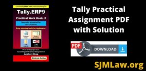 Tally Practical Assignment PDF with Solution