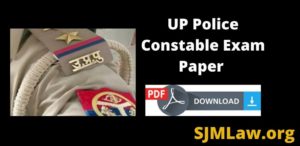 UP Police Constable Exam Paper Download PDF