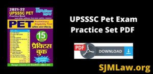 UPSSSC Pet Exam Practice Set PDF Download