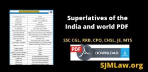 Superlatives of the India and world PDF