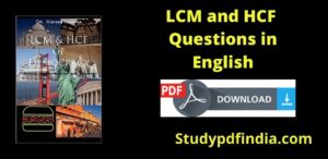 Download LCM and HCF Questions PDF in English
