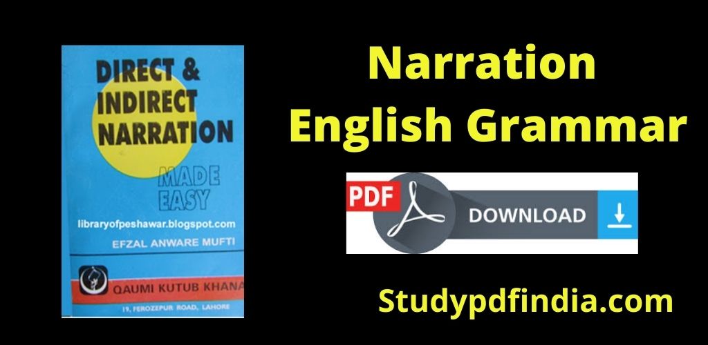 Narration English Grammar Download