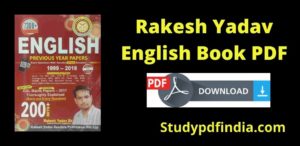 Rakesh Yadav English Book PDF