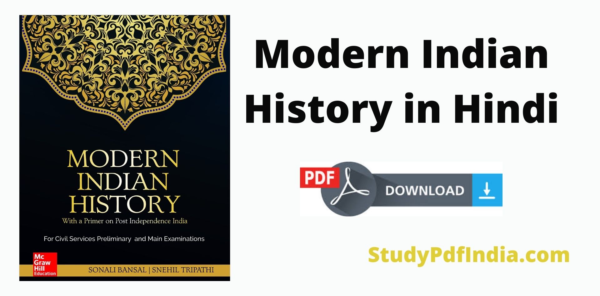 Modern India History PDF Download in Hindi