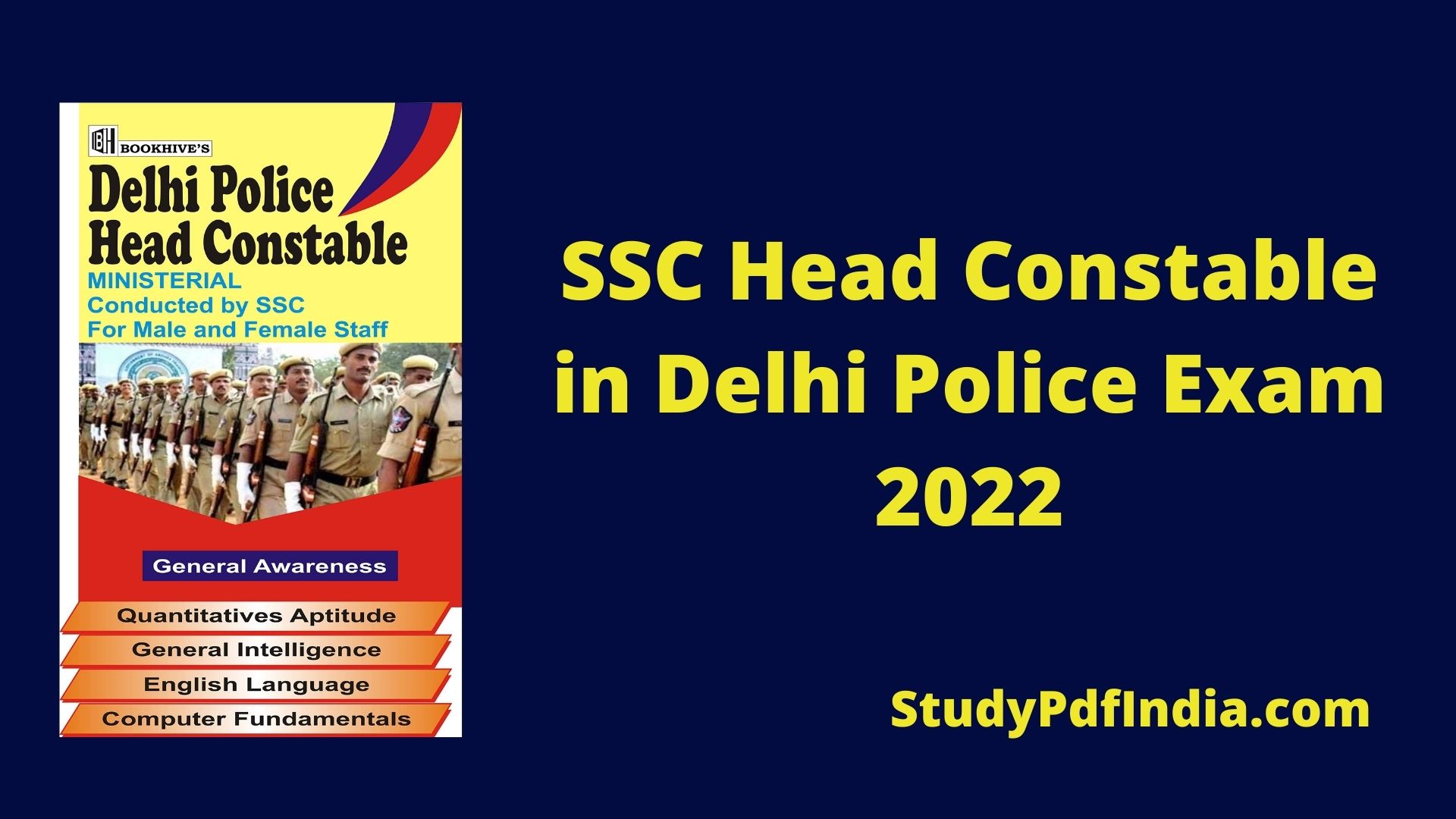 SSC Head Constable in Delhi Police Exam 2022