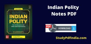 Indian Polity Notes PDF