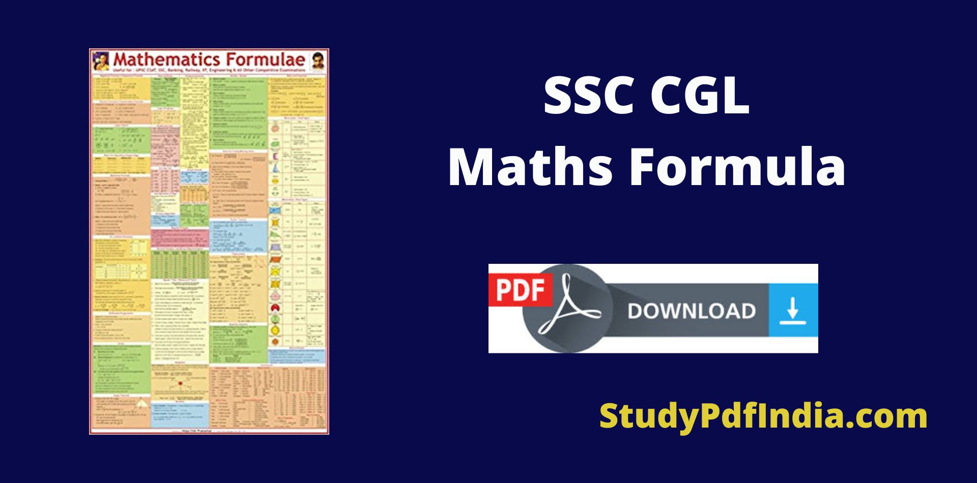 SSC CGL Maths Formula PDF