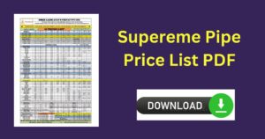 Supereme Pipe Price List PDF Download 2022