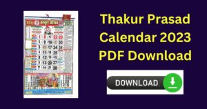Thakur Prasad Calendar 2023 PDF Download