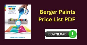 Berger Paints Price List PDF 2022